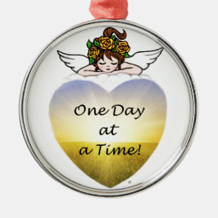 One Day at a Time Metal Tree Decoration