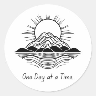 One Day at a Time – Motivational Sticker