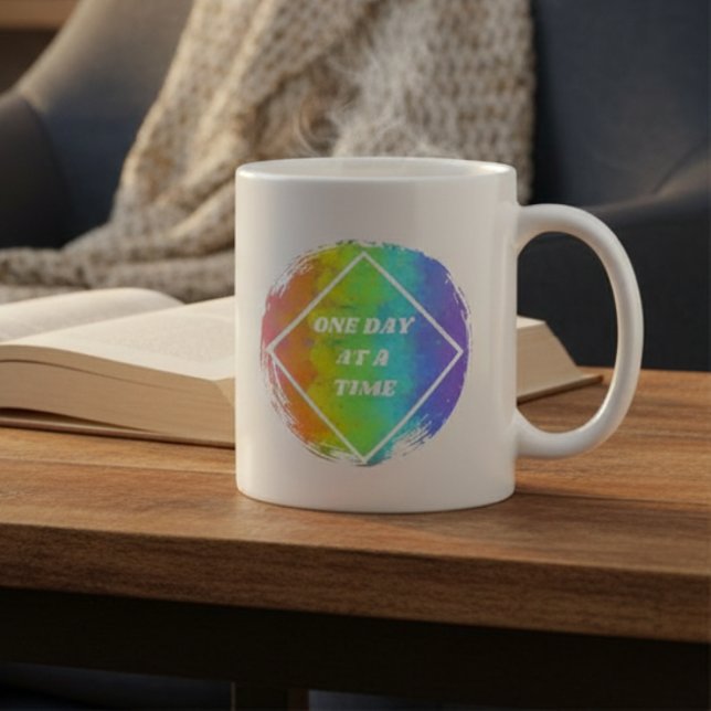One Day At A Time - NA, Narcotics Anonymous Coffee Mug (Creator Uploaded)