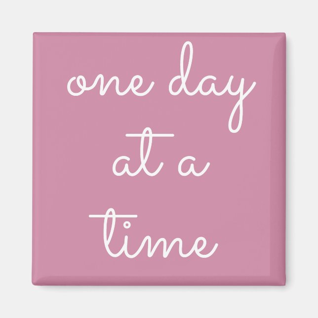 One Day At A Time ODAAT - Alcoholism Gifts Sponsor Magnet (Front)