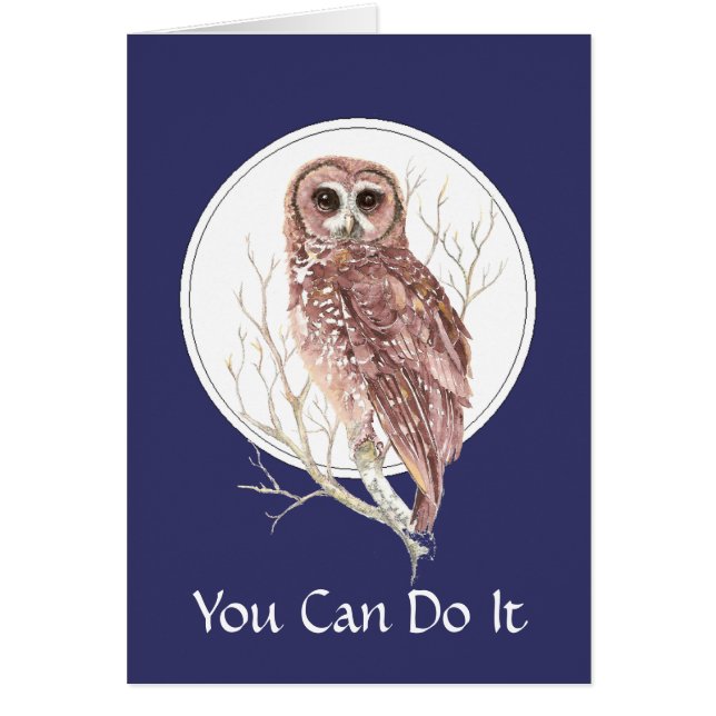 One Day at a Time Owl, Bird, Nature, Wildlife (Front)