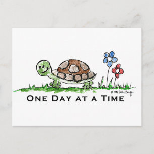 One Day at a Time (Recovery) Postcard