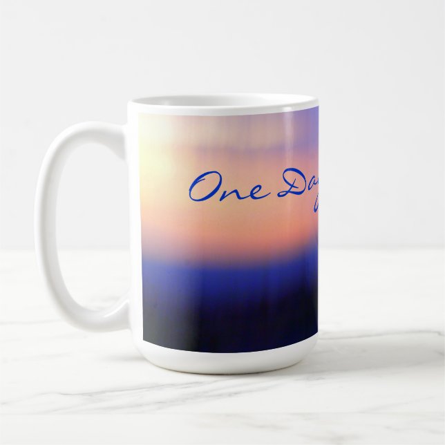 One Day at a Time Sunset mug (Left)