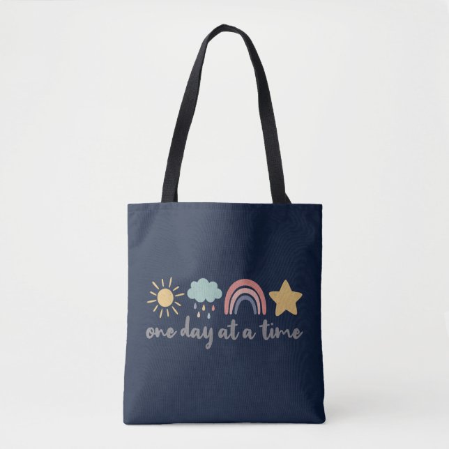 One Day at a Time Tote Bag (Front)