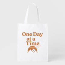 One Day at a Time Tote Bag 