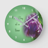 One Day At A Time Tulip Inspirational 