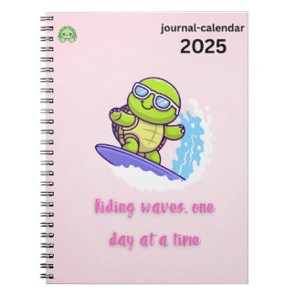 One Day at a Time – Turtle Vibes Gifts Notebook