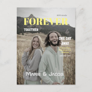 one day away dinner couple magazine photo yellow w postcard