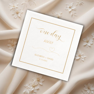 One Day Away, Rehearsal dinner Foil Napkins