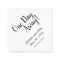 One Day Away Rehearsal Dinner Napkins Personalised