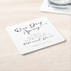 One Day Away Rehearsal Dinner Vinyl Signage