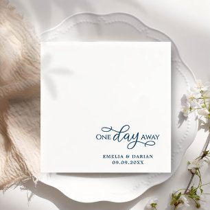 One Day Away Wedding Rehearsal Dinner Napkins