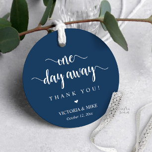 One day away, Wedding Thank you Gifts, Favour Tags