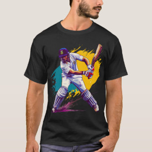 One Day Cricket Digital Art T-Shirt