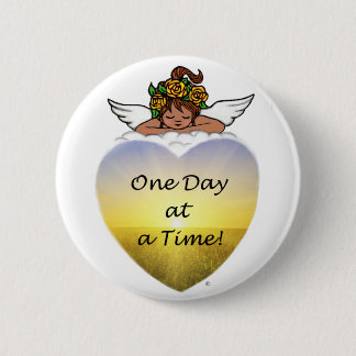 One Day Ethnic Angel 6 Cm Round Badge