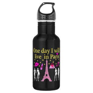 ONE DAY I WILL LIVE IN PARIS 532 ML WATER BOTTLE