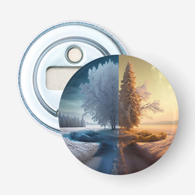 One day in winter bottle opener (Front)
