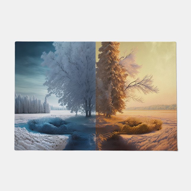 One day in winter doormat (Front)