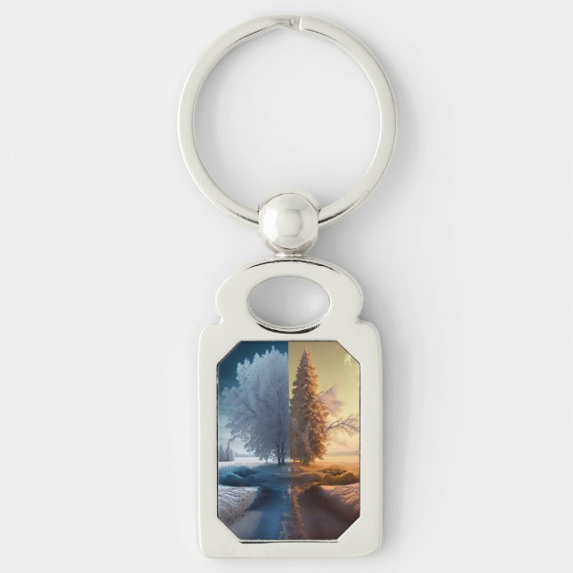 One day in winter key ring (Front)