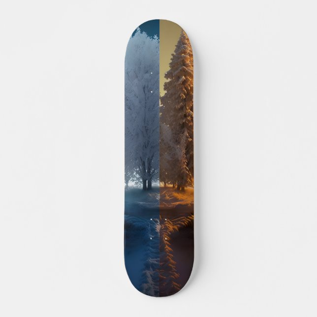 One day in winter skateboard (Front)