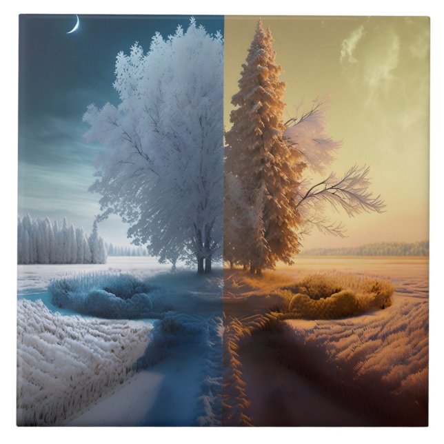 One day in winter tile (Front)