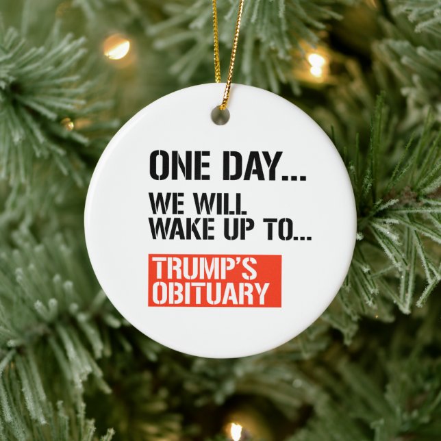 One Day we will wake up Ceramic Tree Decoration (Tree)