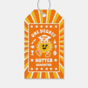One Degree Hotter Retro Graduation Party Gift Tags