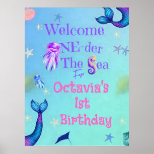 ONE-der the Sea Birthday Welcome Sign