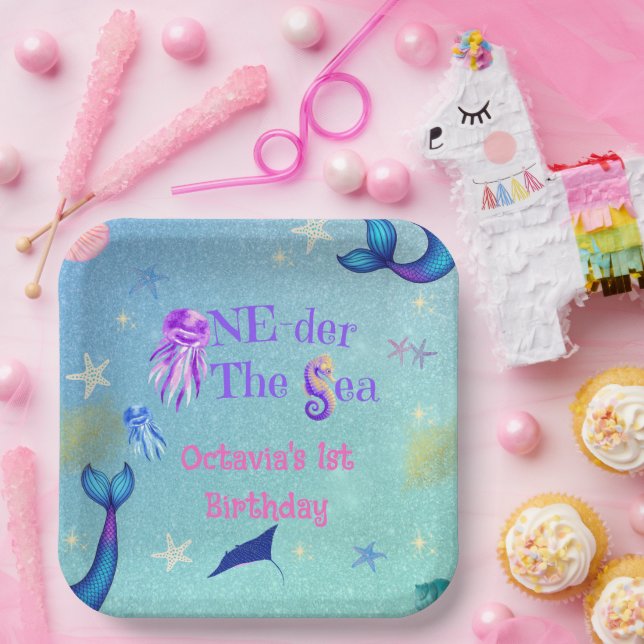 One-der theSea 1st Birthday Party Plate (Party)