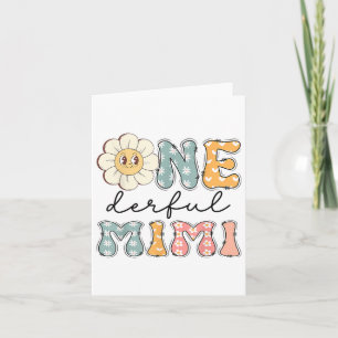 One Derful Mimi Daisy First Birthday Family Matchi Card