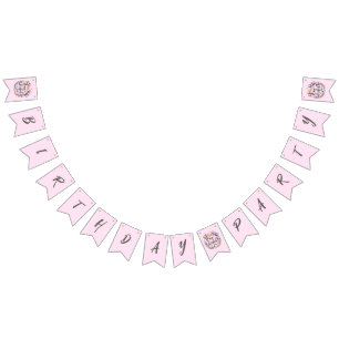 One-derful Watercolor Unicorn Birthday Bunting