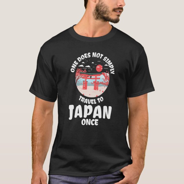 one does not simply travel to Japan once Japan roo T-Shirt (Front)