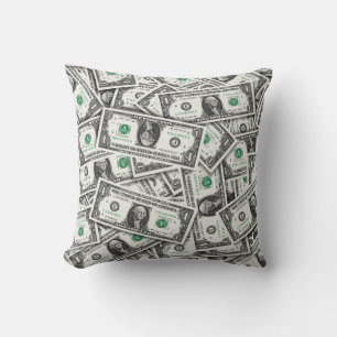 One-Dollar Bill Pattern Cushion