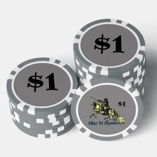 One Dollar(logo) Poker Chips (Stack)