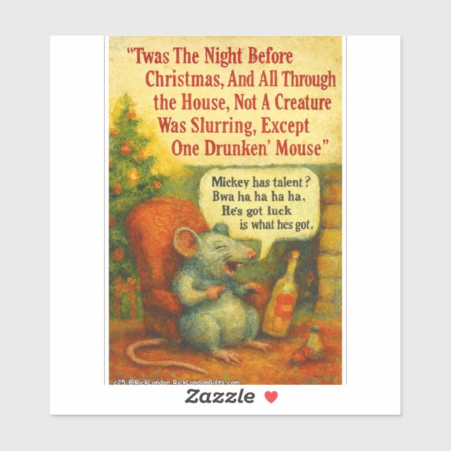 One Drunken' Mouse – Christmas Card Chaos (Sheet)