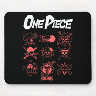 One Ece Anime Jolly Rogers Icons Outlines For Crew Mouse Mat