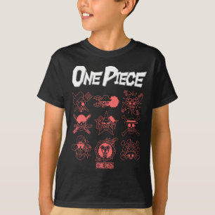 One Ece Anime Jolly Rogers Icons Outlines For Crew T-Shirt