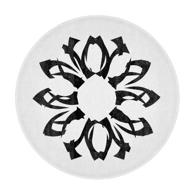 One Element Floral Pattern  Cutting Board (Front)