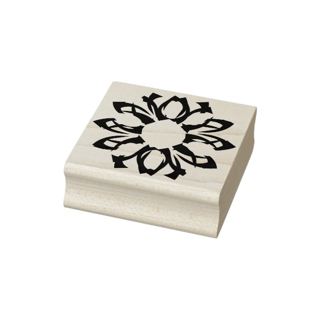 One Element Floral Pattern Rubber Stamp (Stamp)