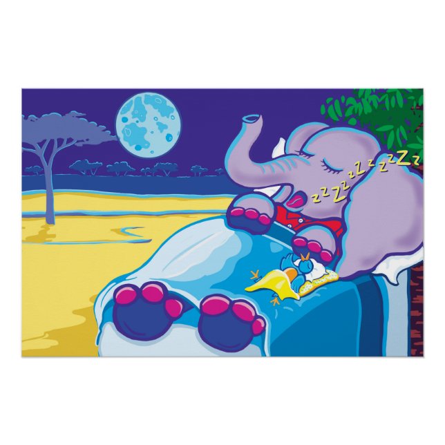 One Elephant Snoring Sweet & Sound Poster (Front)