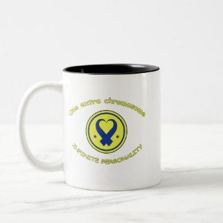 One Extra Chromosome Infinite Personality Down Syn Two-Tone Coffee Mug