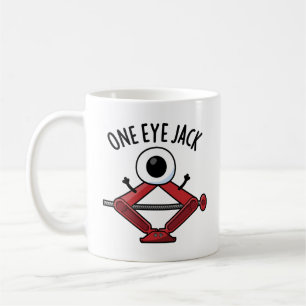One Eye Jack Funny Car Jack Pun  Coffee Mug