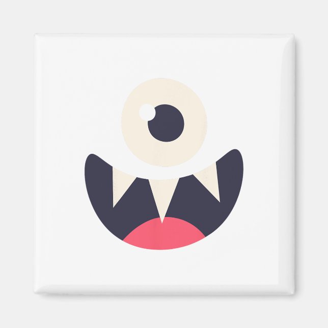 One Eye Monster Easy Costume Ideas Halloween Graph Magnet (Front)