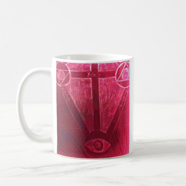 One eye watching you coffee mug (Left)