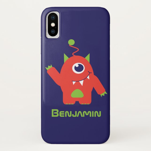One eyed alien name iphone case (Back)