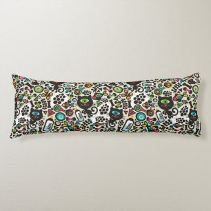 One Eyed Black Cat Body Cushion