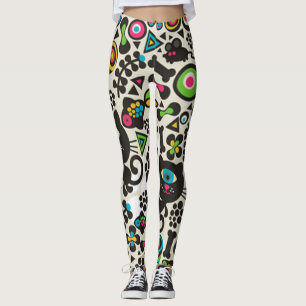 One Eyed Black Cat Leggings