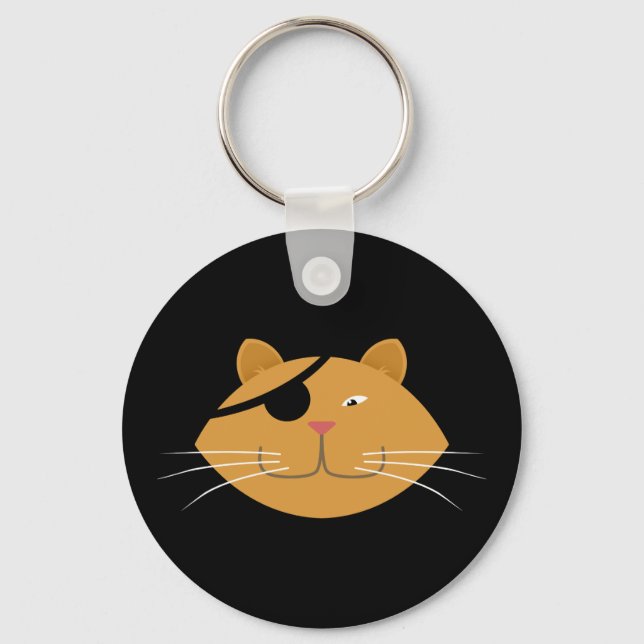 One eyed cat key ring (Front)
