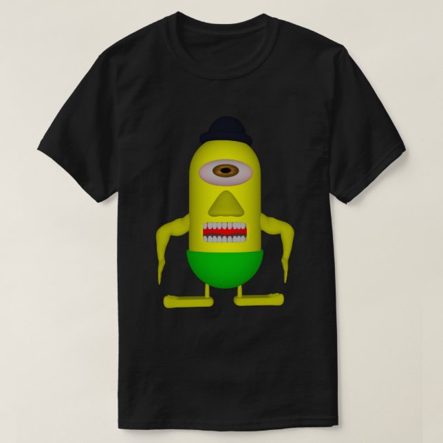 One-Eyed Miniman T-shirt (Design Front)