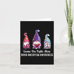 One Fights Alone Brain Aneurysm Awareness Card